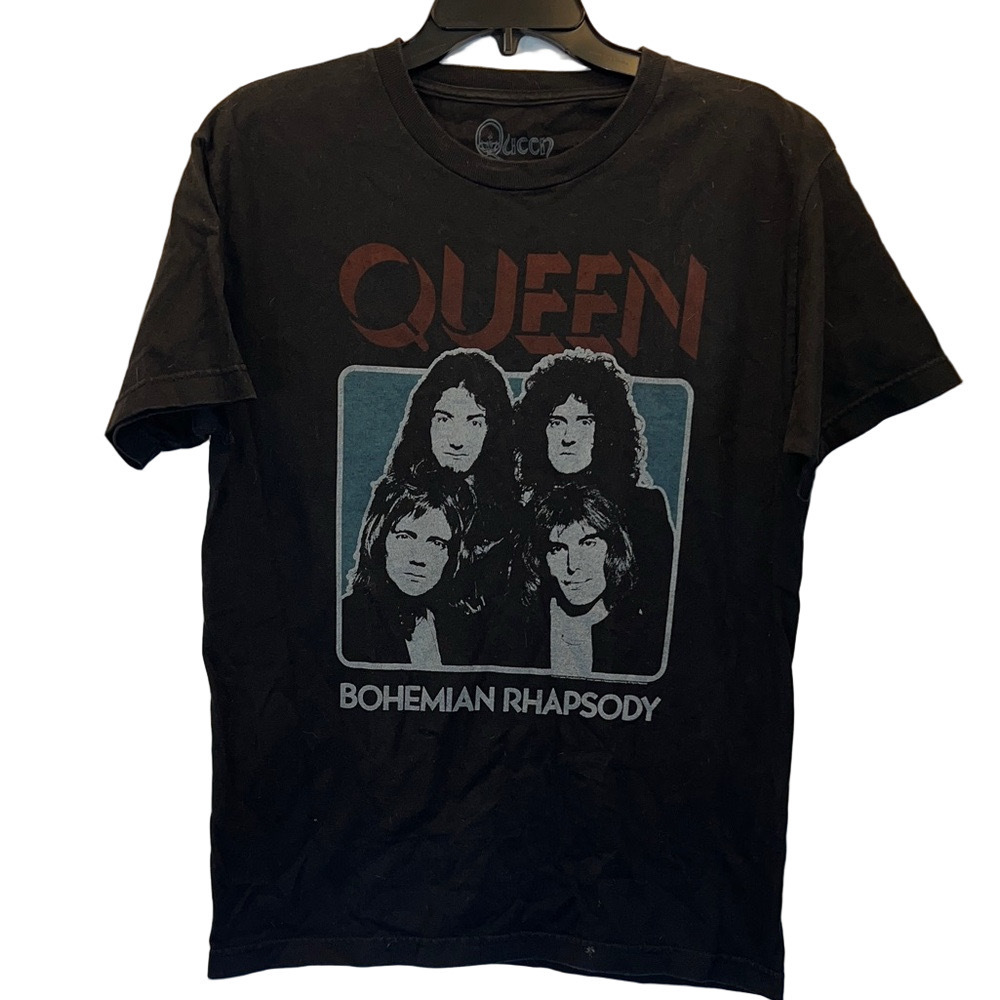 Queen Black Graphic Tee - Bohemian Rhapsody Design Size Medium